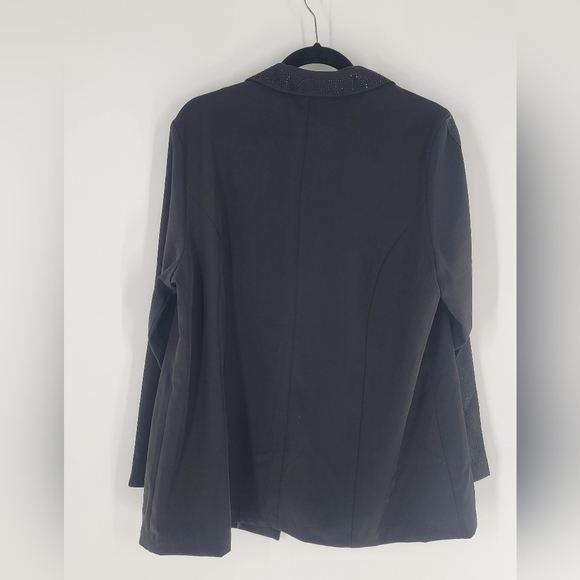 Liverpool shimmer stripe boyfriend blazer black Size XL - Picture 5 of 7